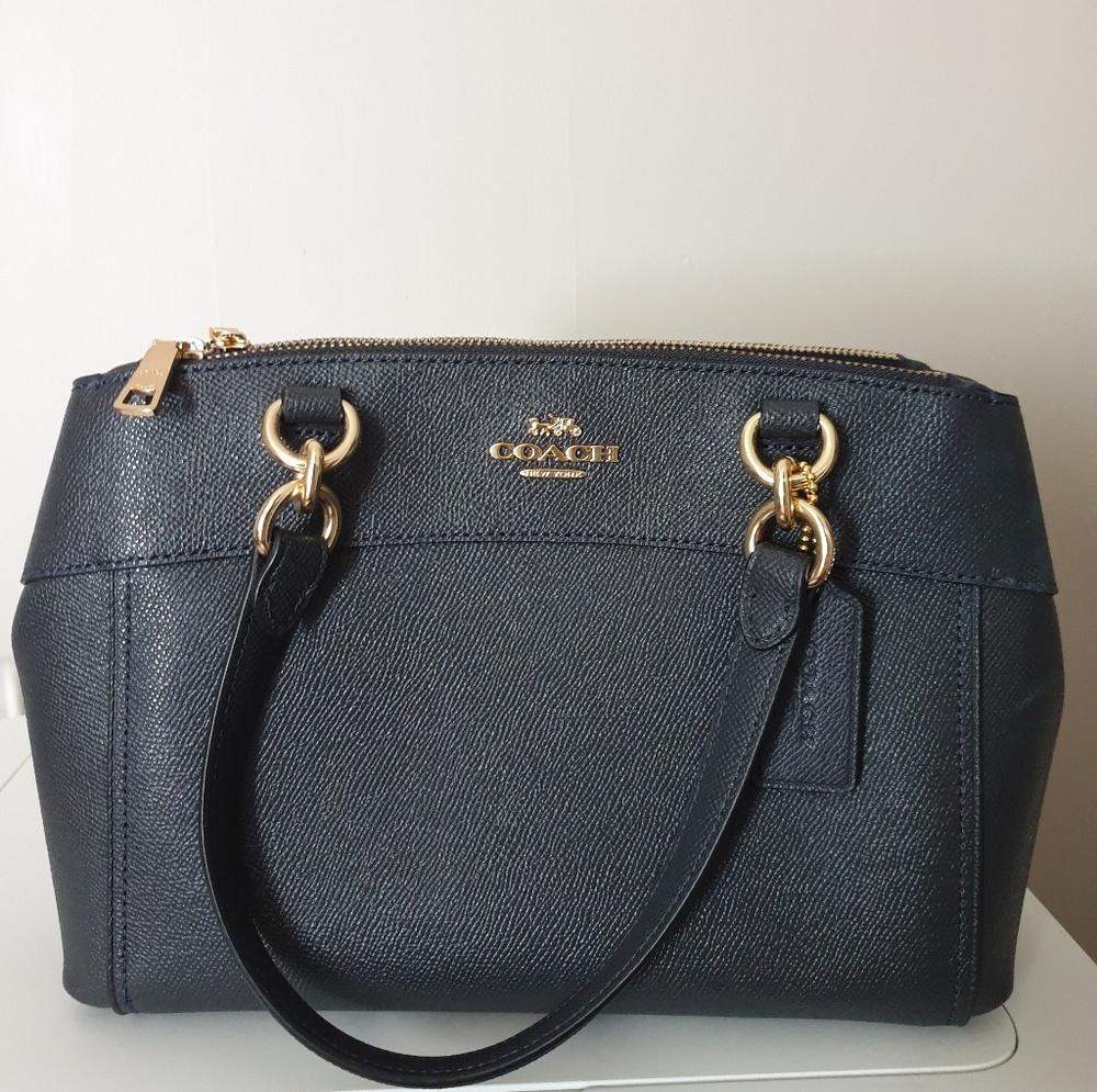 Coach Brooke Carryall navy blue crossbody